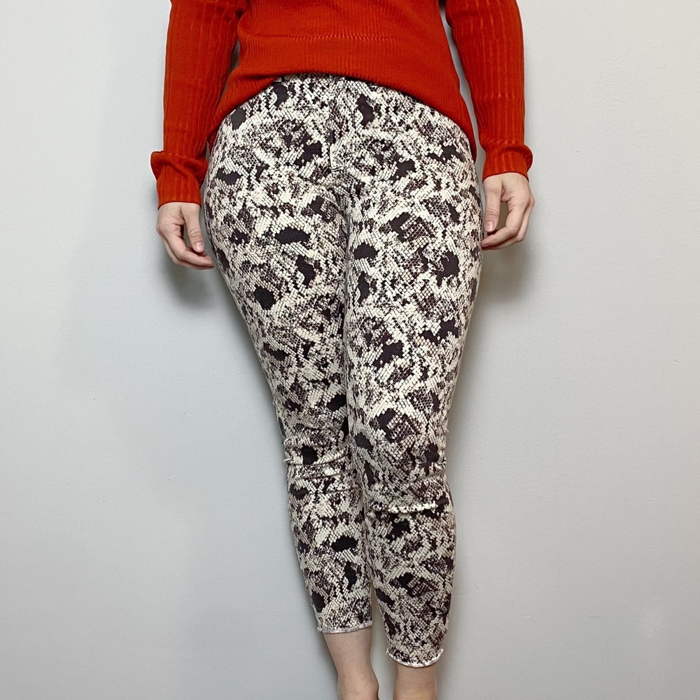 L’agence Margot High Rise Vintage Serpentine Print Skinny Jeans